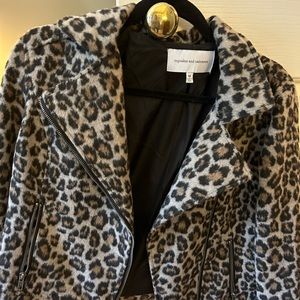 Leopard print jacket. Worn once . From Evereve